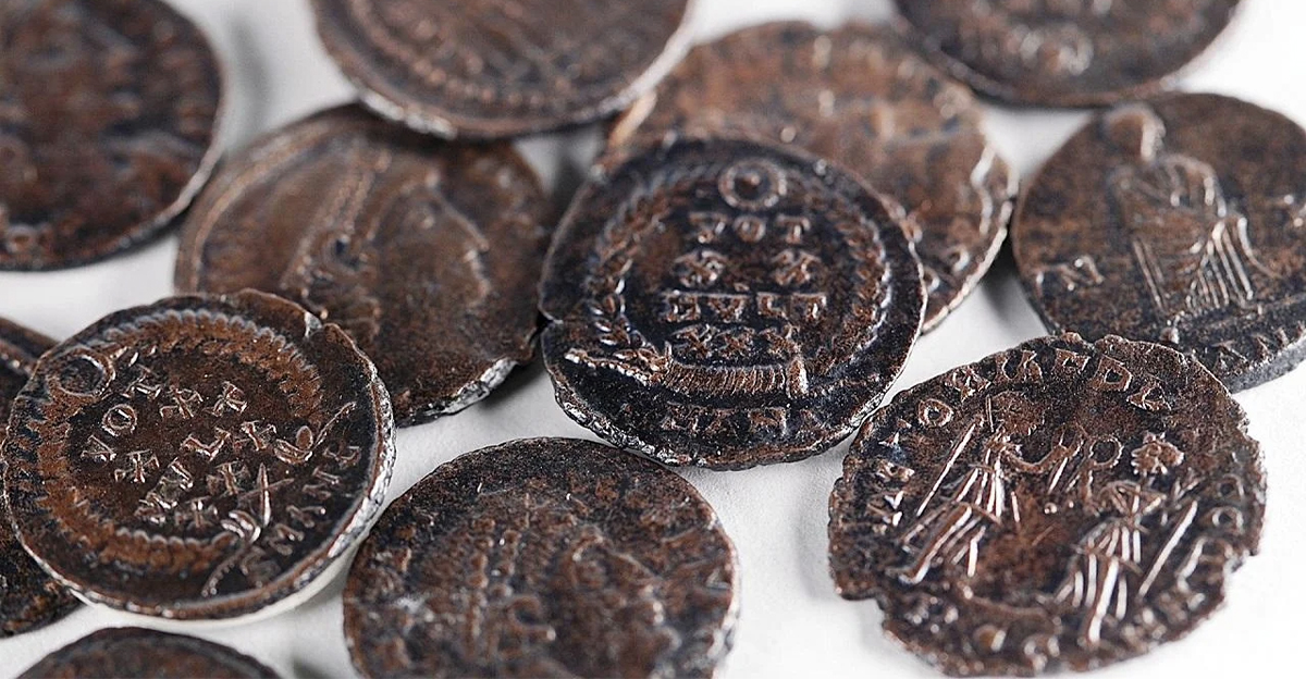 Archaeologists in Israel discovered a hoard of coins buried in the last ...