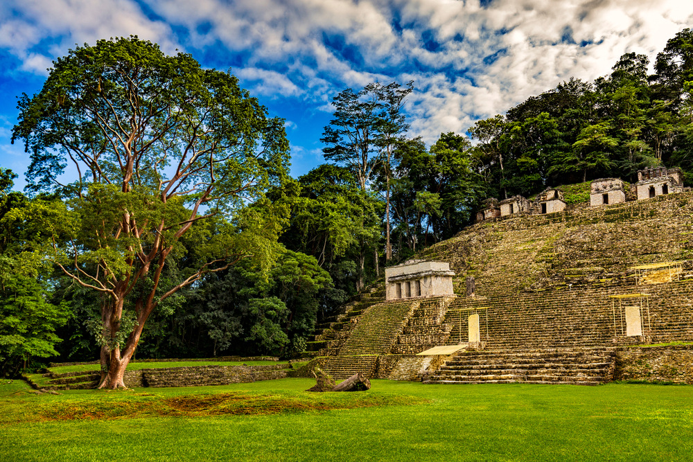 Mexico.,The,Bonampak,Archaeological,Park.,The,Grand,Plaza,And,A