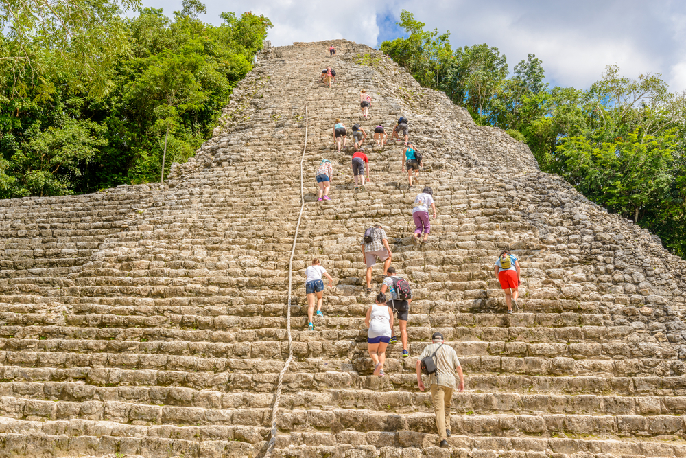 Fragment,Of,Mayan,Pyramid,In,Coba.,Mexico.