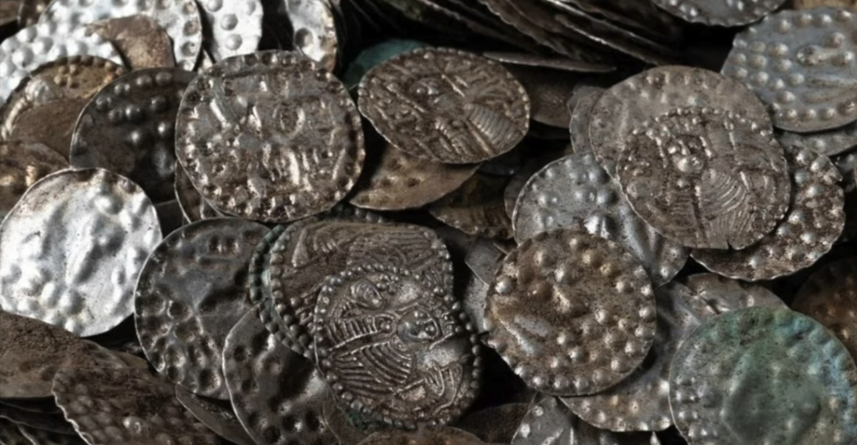 A Swedish man digging for earthworms stumbled upon one of the