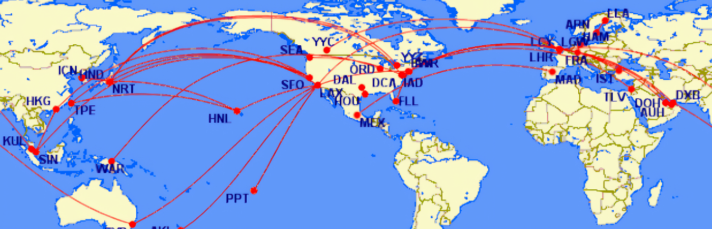 The 10 Longest Non-Stop Commercial Flight Routes In The World—And The 10 Shortest