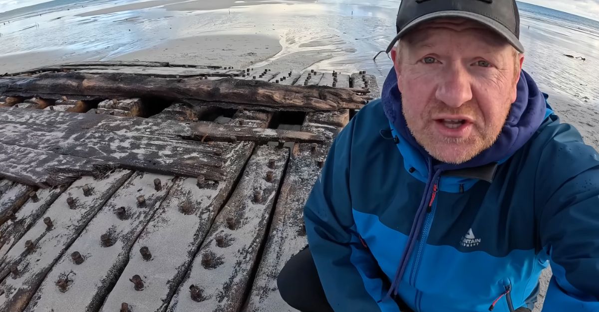 Archaeologists uncovered a 250-year-old shipwreck in Orkney when a Scottish boy reported seeing "huge wood bones" on the beach.