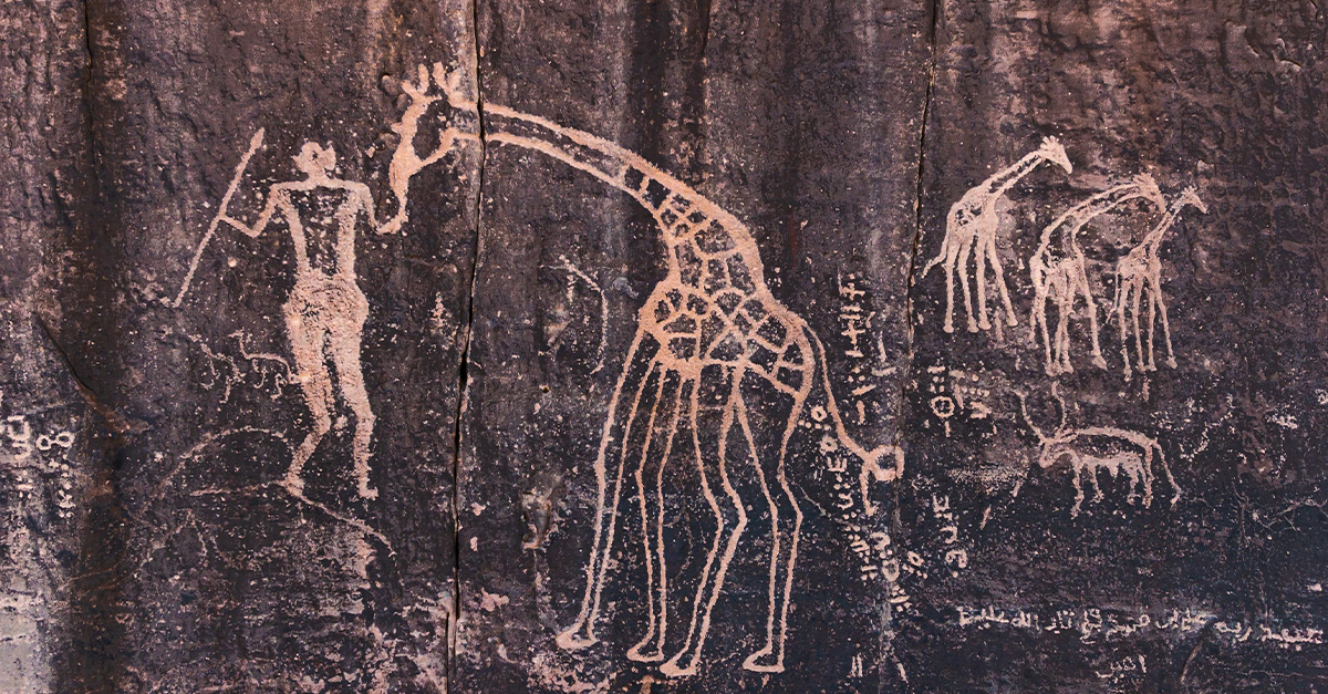 Researchers uncovered more than 15,000 rock carvings in Tassili n’Ajjer, Algeria, depicting extinct animals and possible ancient shamanic rites