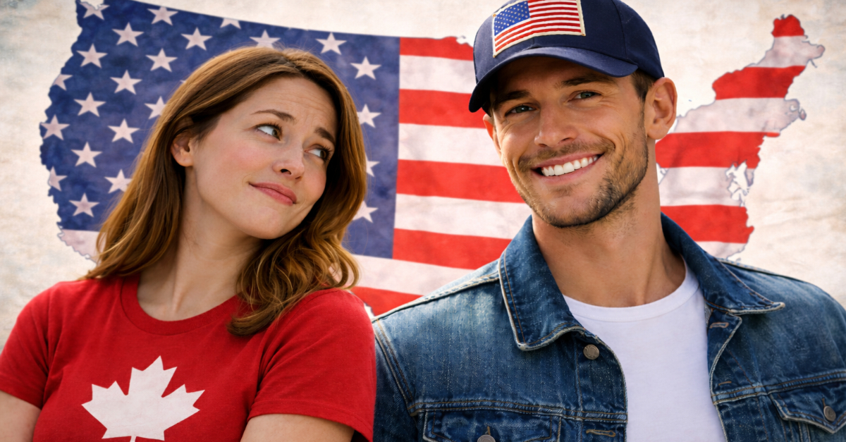 Canadian woman American Man