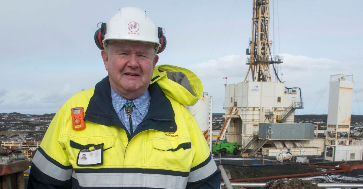 Albert Albertsson, an engineer at the Icelandic energy company HS Orkaphot is pictured at the Reykjanes geothermal power station in Reykjanes at the southwestern tip of Iceland. The Iceland Deep Drilling Project's rig penetrates into one of deepest and hottest pits in the world and unveils the nation's variety in producing energy that's independent from fossil fuels.