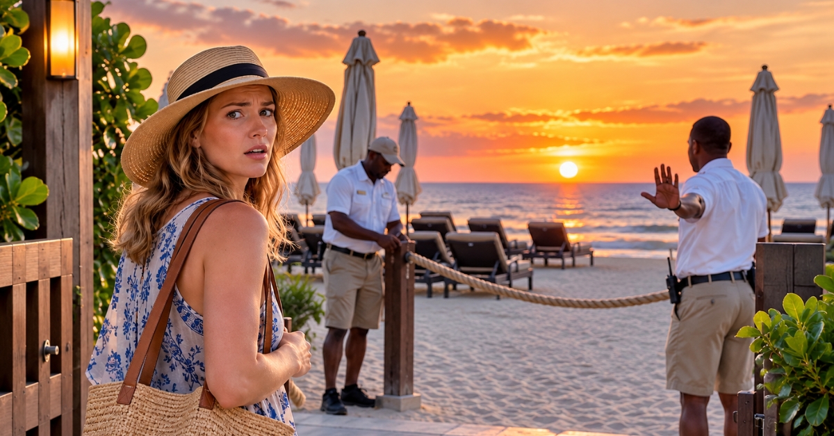 Resort Beach At Sunset - Fb