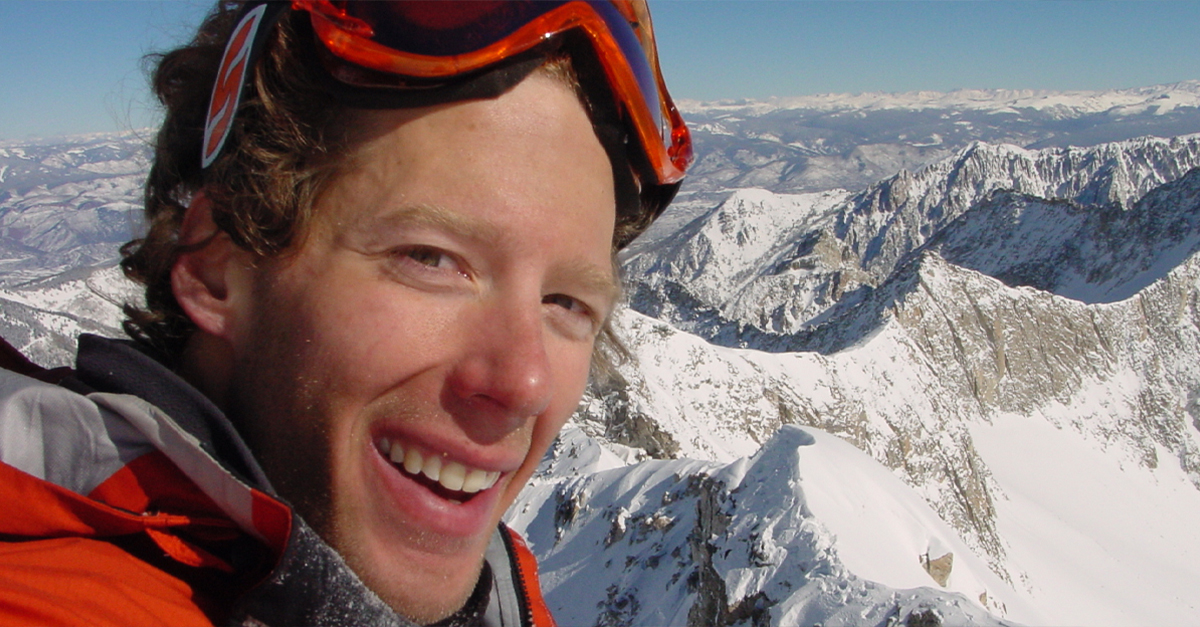 Aron Ralston on Capitol Peak, Winter 2003