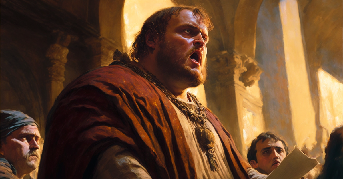 Imaginary portrait of Raoul of Presles, by Rex Franciae.