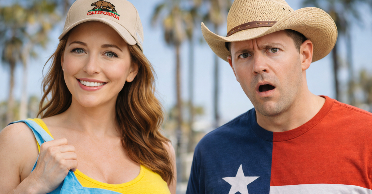 California Woman, Texas Man