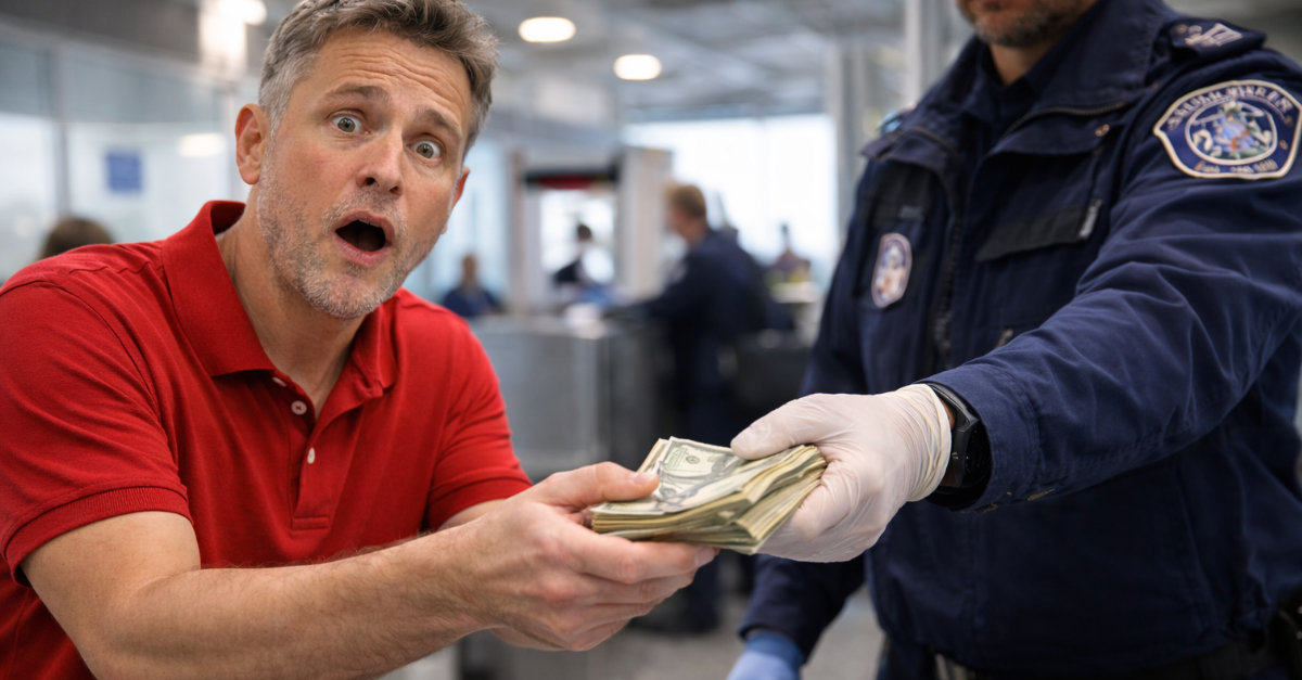 money confiscated at airport