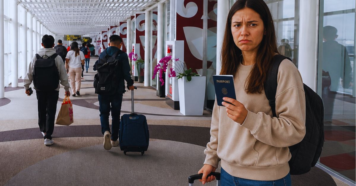 Sad Airport Passenger