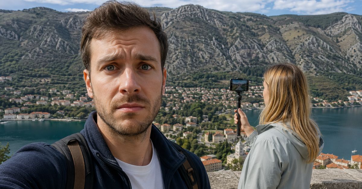 My travel companion spent the entire trip filming content
