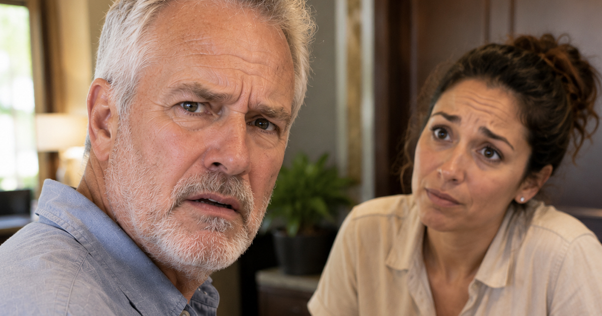 Confused older man