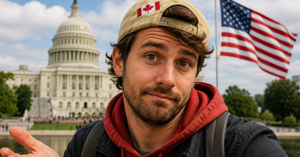 A Canadian man in America