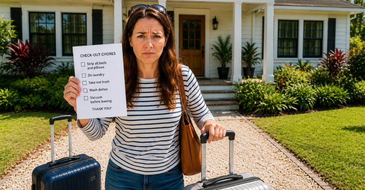 My Airbnb host asked us to strip beds, do laundry, and vacuum before checkout