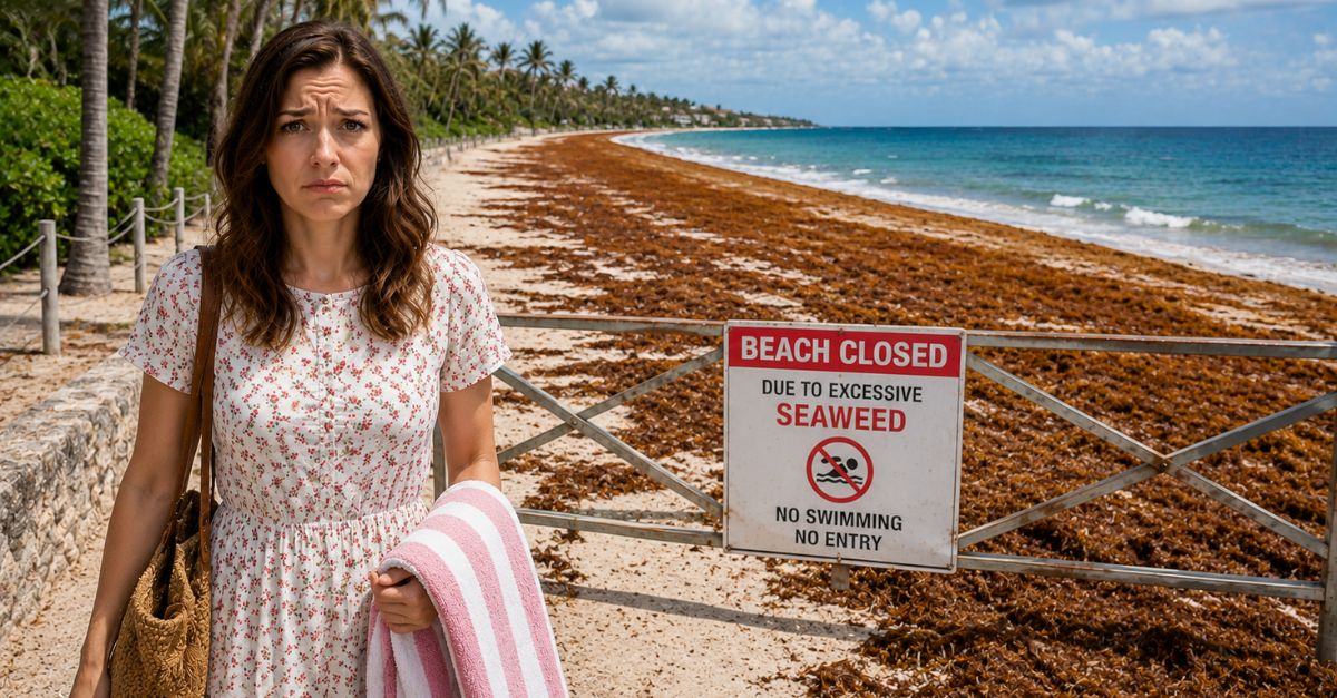 My resort closed the beach because of seaweed