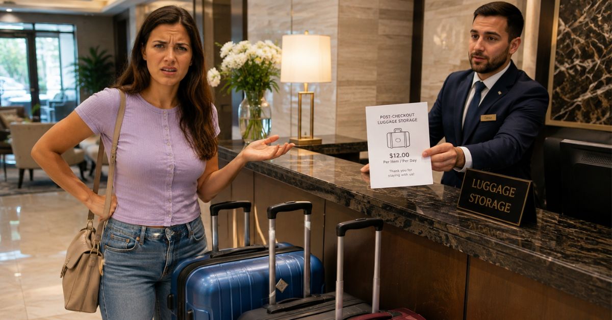 My hotel refused to store our luggage after checkout unless we paid a fee