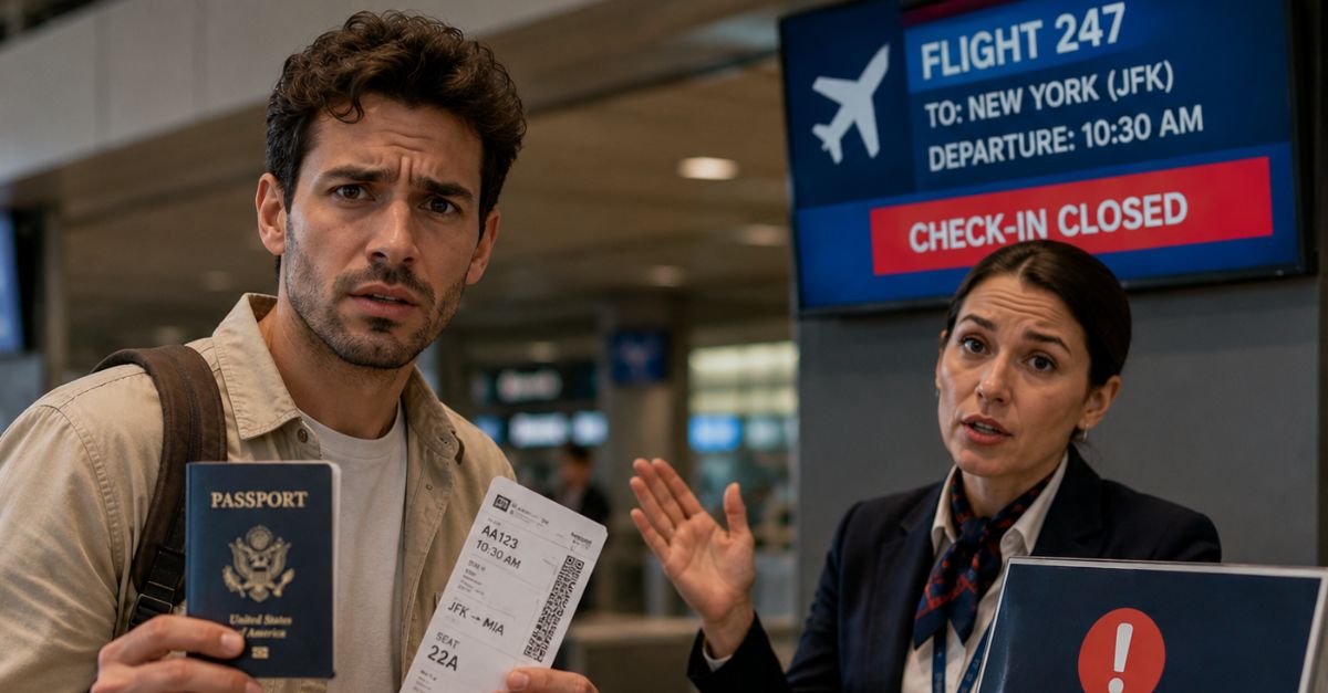Airport Missed Check In - Fb
