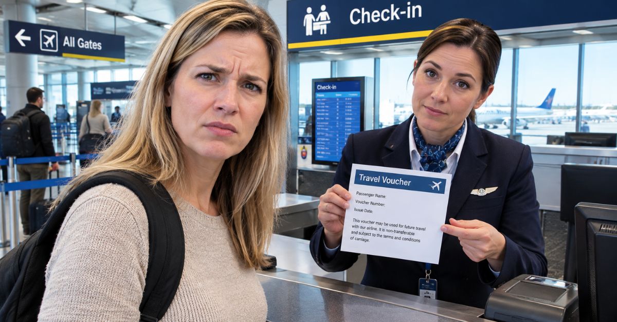 My airline offered $1,200 for volunteers to take a later flight, then gave me a much smaller voucher after I agreed