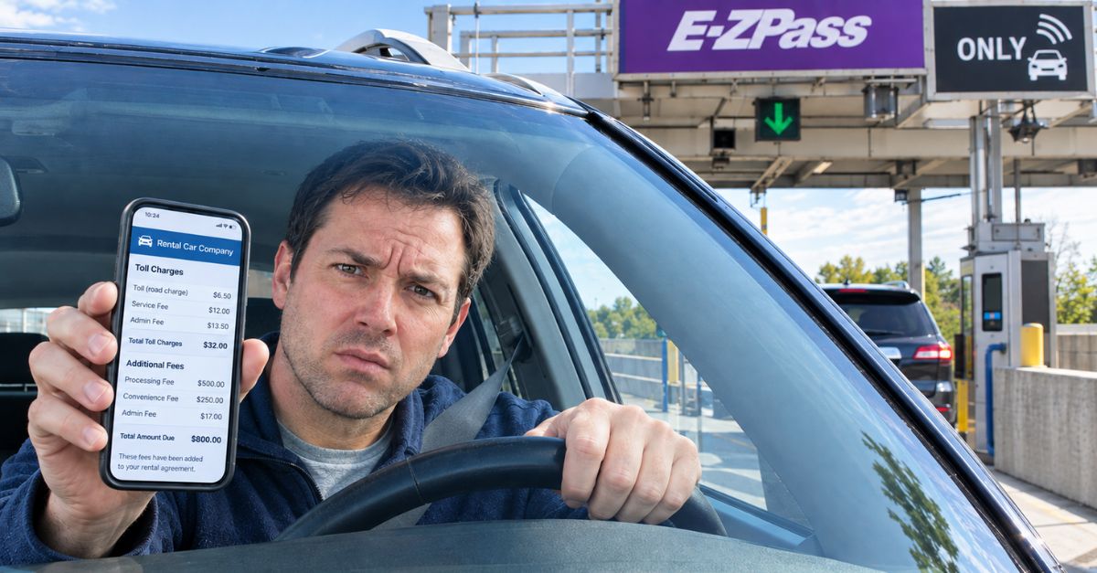 My rental car company charged me hundreds in toll fees
