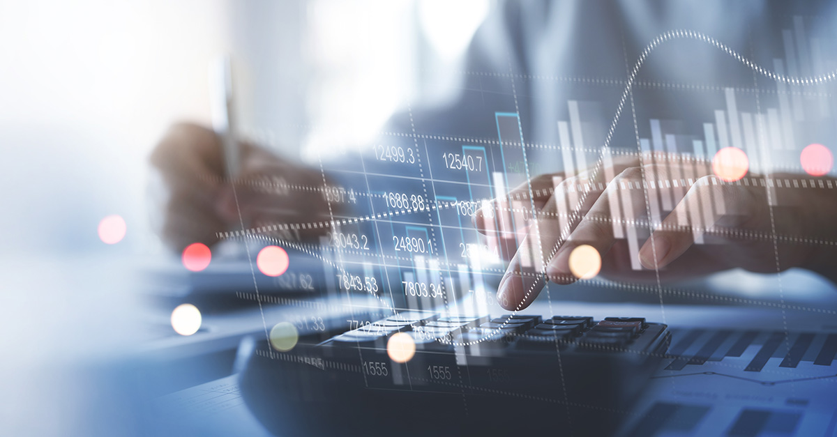 Business Financing Accounting Banking Concept, Businesswoman doing finances and calculating financial report with business graph growth chart, finance and investment, business analysis concept