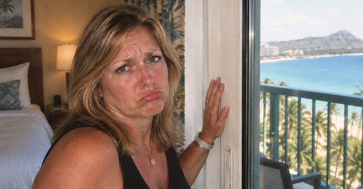 Standing by Seaside Balcony